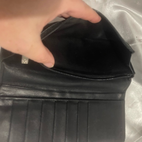 LOEWE MADRID Wallet Anagram Logo Long Bifold Leather Black Spain - Picture 5 of 9